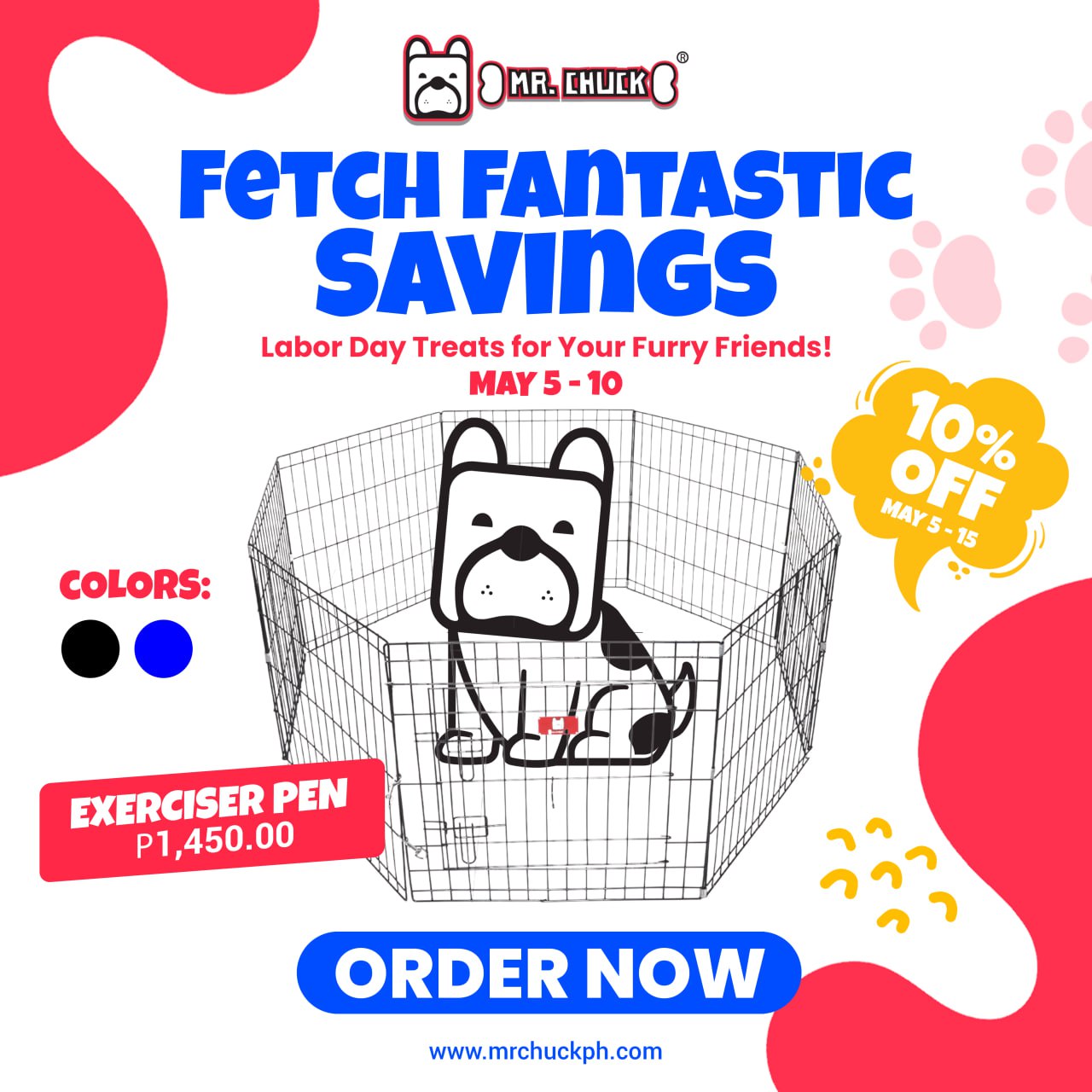 [10% OFF] Exerciser Pen | Fetch Fantastic Savings Mr. Chuck Pet Store