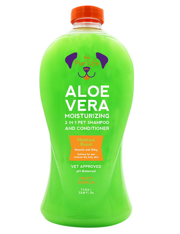 ALOE VERA MOISTURIZING 2 IN 1 PET SHAMPOO & CONDITIONER 1 Liter