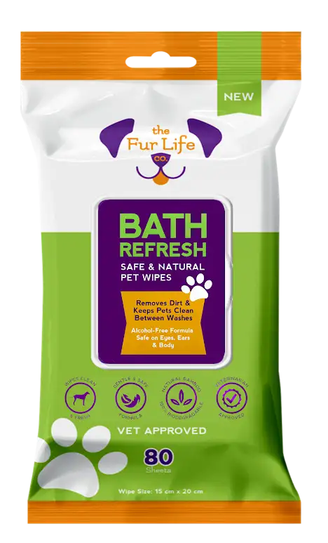 Bath Refresh Pet Wipes 80 Sheets | The Fur Life Co.